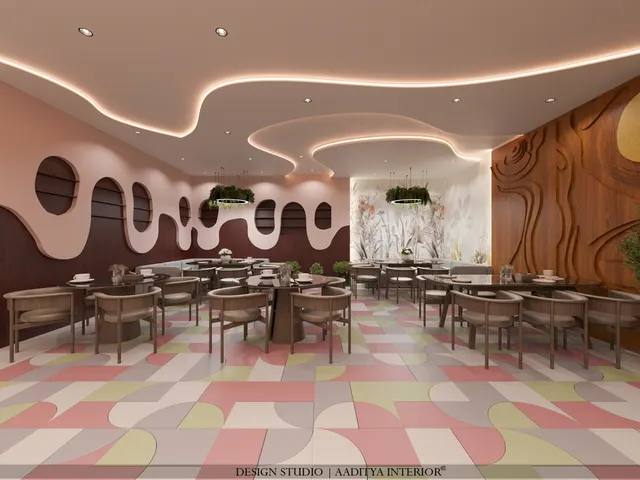 Banquet Hall interior design – Epicuria Banquet, Surat (view 2)