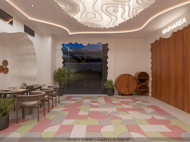 Banquet Hall interior design – Epicuria Banquet, Surat (view 3)