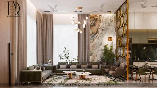 Apartment interior design – Gopin Rivera Residence, Surat (view 2)