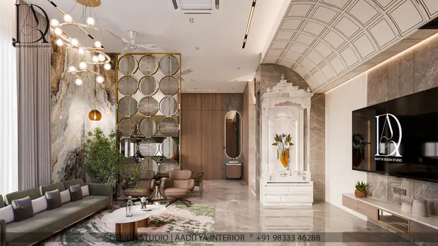 Apartment interior design – Gopin Rivera Residence, Surat (view 3)