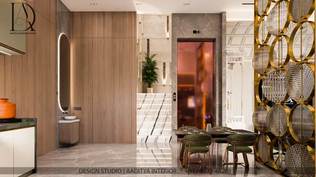 Apartment interior design – Gopin Rivera Residence, Surat (view 5)