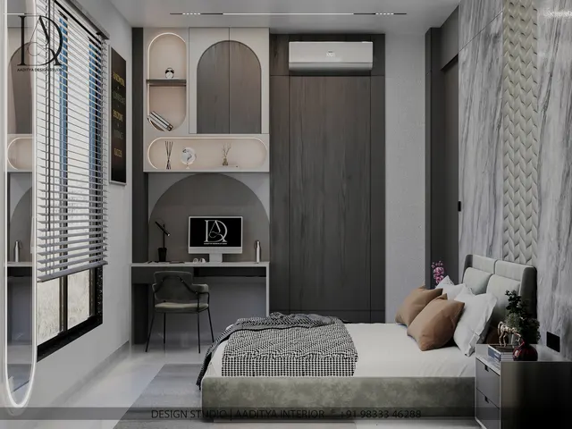 Apartment interior design – Gopin Rivera Residence, Surat (view 13)
