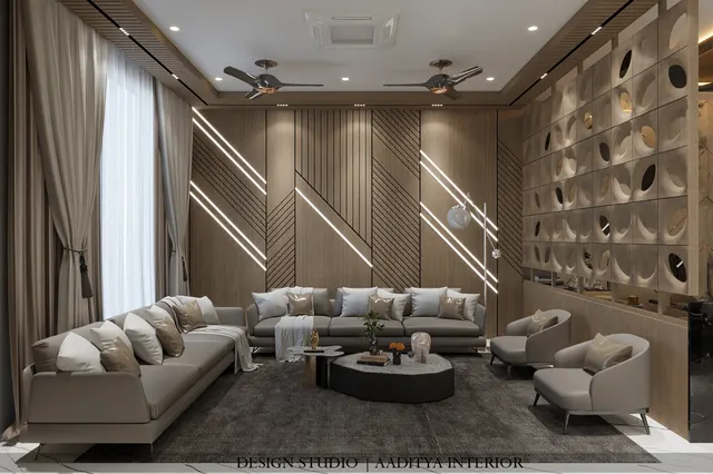 Villa interior design – Gopin Villa, Surat (view 2)