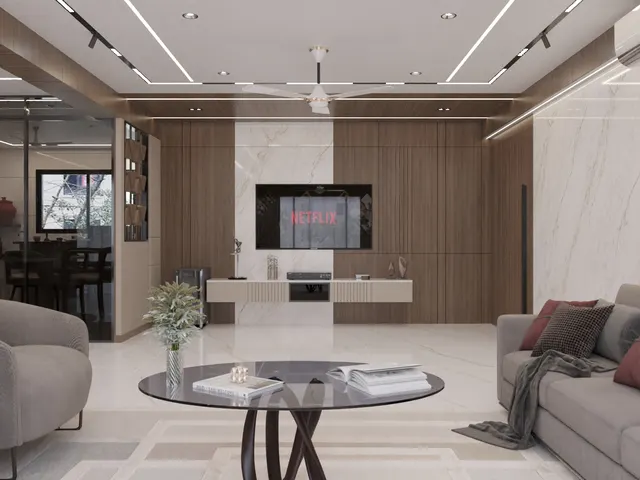 Apartment interior design – Green City Gold, Surat (view 3)