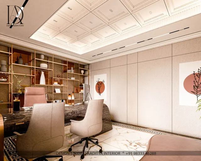Healthcare Office interior design – Hospital Director's Cabin, Surat (view 5)