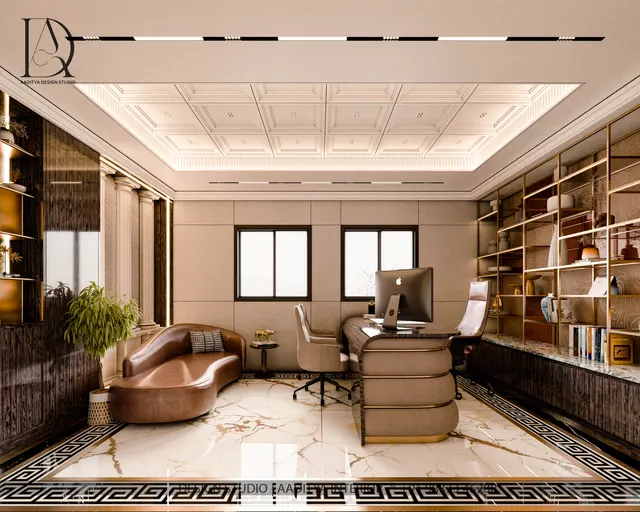 Healthcare Office interior design – Hospital Director's Cabin, Surat (view 7)