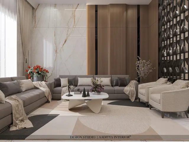 Apartment interior design – Krushnabhumi Residence, Surat (view 2)