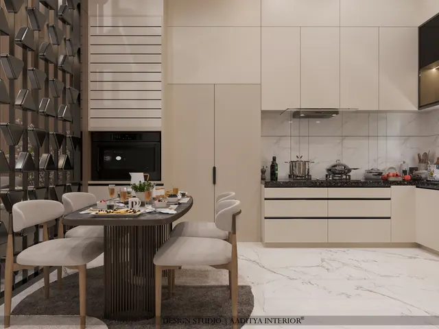 Apartment interior design – Krushnabhumi Residence, Surat (view 4)