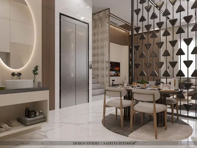 Apartment interior design – Krushnabhumi Residence, Surat (view 5)