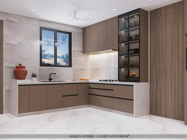 Apartment interior design – Liberty Residence, Surat (view 3)