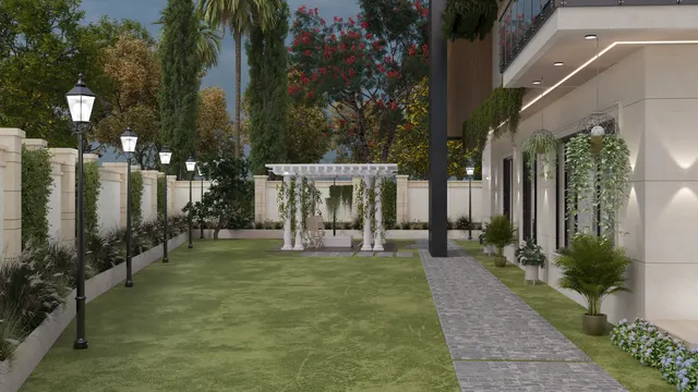 Bungalow Elevation interior design – Luxury Bungalow Elevation, India (view 4)