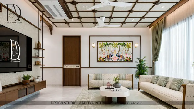 Apartment interior design – Meera Platina Residence, Surat (view 2)