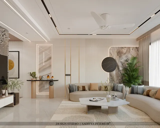 Apartment interior design – Palladium Sky C-1103, Surat (view 3)