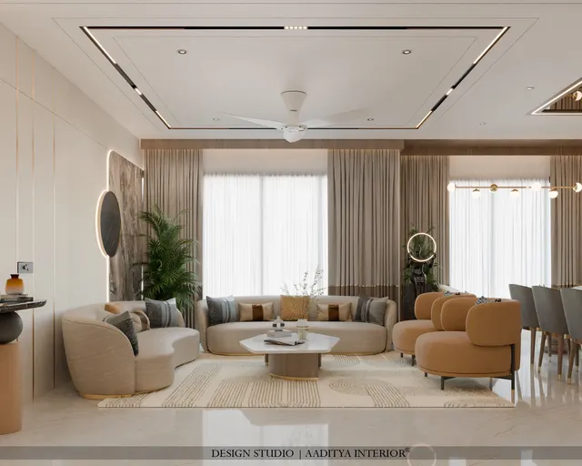 Apartment interior design – Palladium Sky C-1103, Surat (view 4)