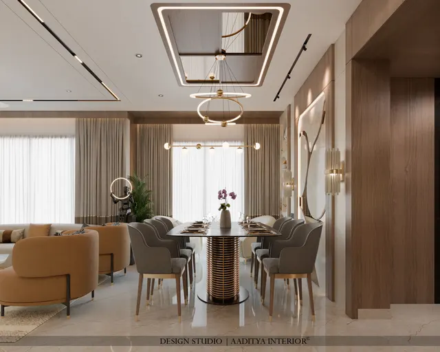 Apartment interior design – Palladium Sky C-1103, Surat (view 6)