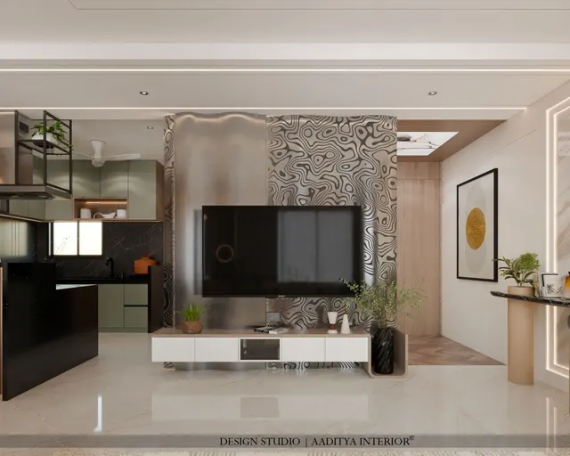 Apartment interior design – Palladium Sky C-1103, Surat (view 7)
