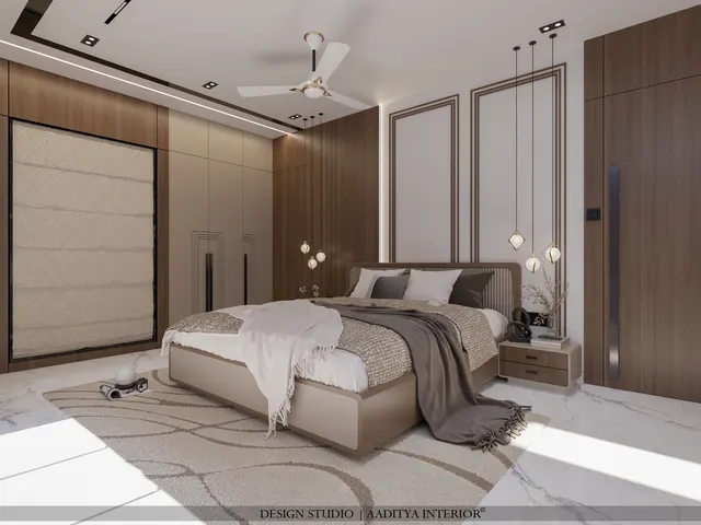 Bedrooms interior design – Palm Rivera Bedrooms, Surat (view 2)