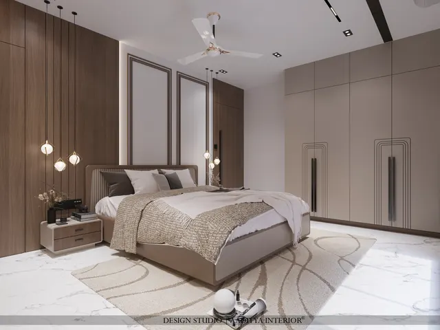 Bedrooms interior design – Palm Rivera Bedrooms, Surat (view 3)