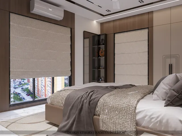 Bedrooms interior design – Palm Rivera Bedrooms, Surat (view 4)