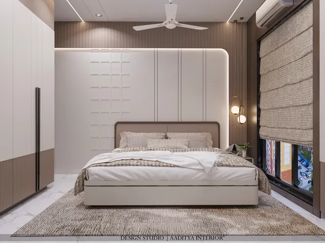 Bedrooms interior design – Palm Rivera Bedrooms, Surat (view 6)