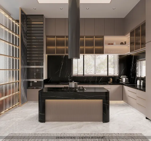 Bungalow interior design – Pastel & Stone Residence, Surat (view 5)