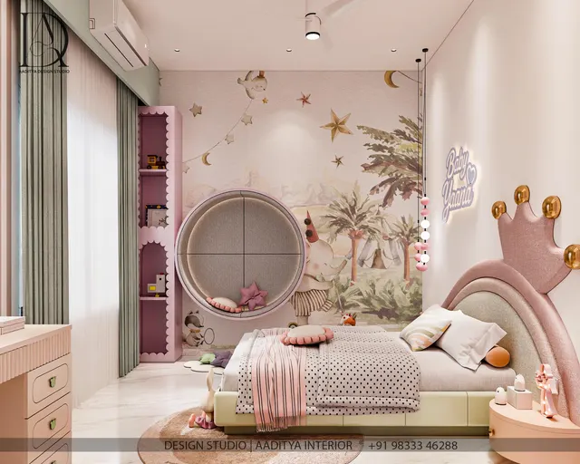 Bungalow interior design – Pastel & Stone Residence, Surat (view 7)