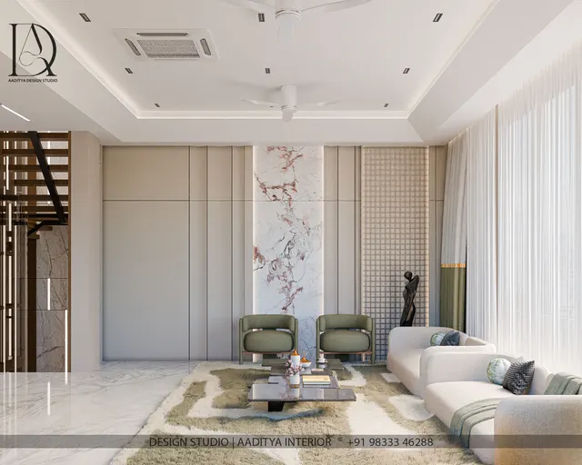 Duplex interior design – Sage Kitchen Residence, Surat (view 4)
