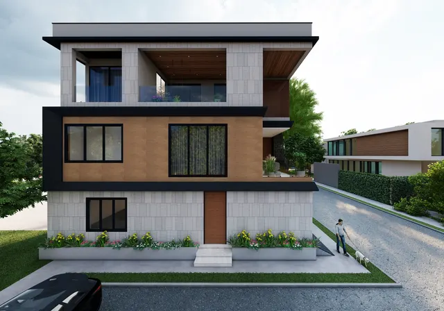 Contemporary Bungalow Elevation – Bungalow & Interiors