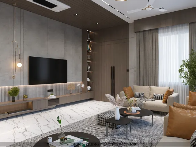 Bungalow & Interiors interior design – Contemporary Bungalow Elevation, Surat (view 7)