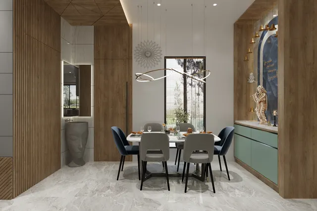Apartment interior design – The Roscoe 1001, Surat (view 3)