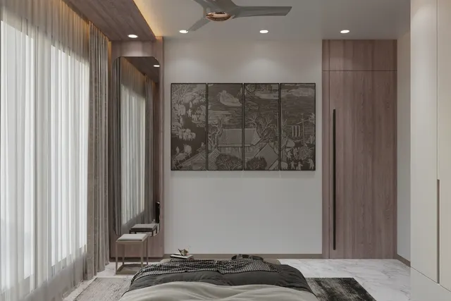 Apartment interior design – The Roscoe 1001, Surat (view 7)