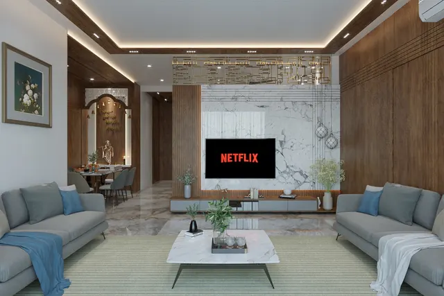 Apartment interior design – The Roscoe 301, Surat (view 3)