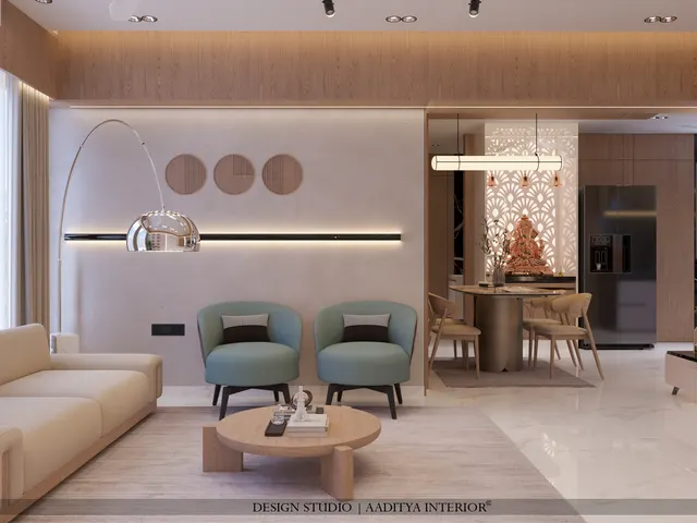 Apartment interior design – Rosewood Residence, Surat (view 3)