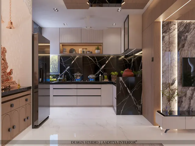 Apartment interior design – Rosewood Residence, Surat (view 4)