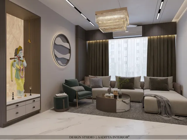 Apartment interior design – Rosewood Residence, Surat (view 6)