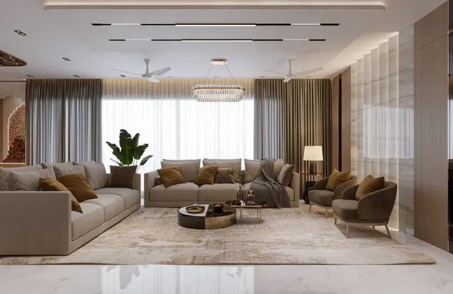 Apartment interior design – Shree Valley 802, Surat (view 2)