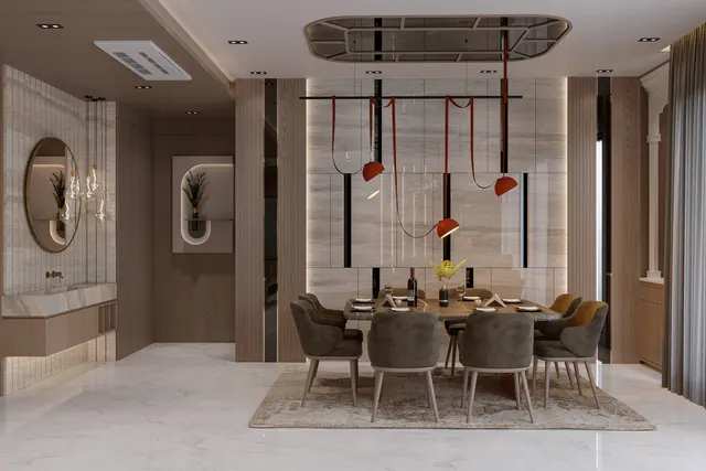 Apartment interior design – Shree Valley 802, Surat (view 3)