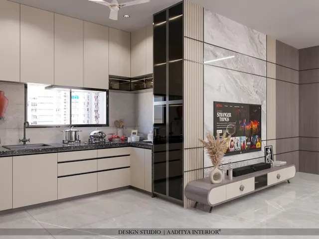 Apartment interior design – Sky Bell A-1202, Surat (view 4)