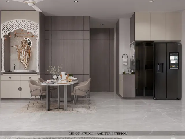 Apartment interior design – Sky Bell A-1202, Surat (view 5)