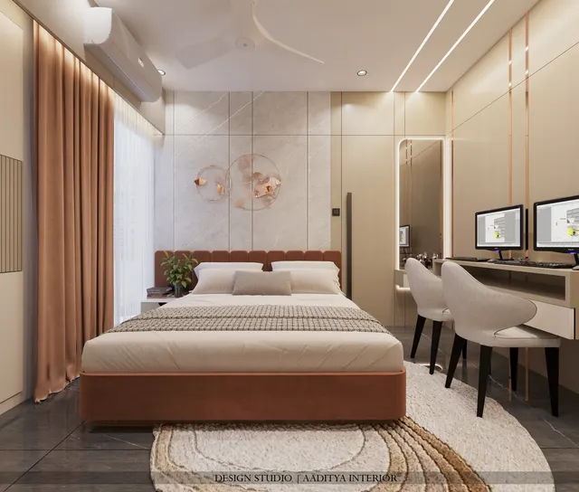 Apartment interior design – Sky Bell A-1202, Surat (view 6)
