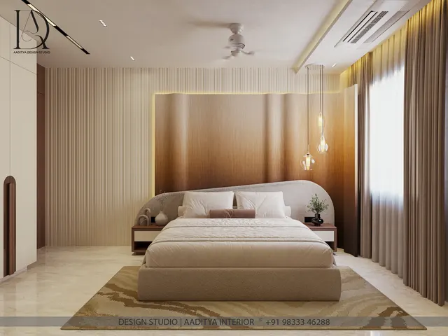 Bungalow & Elevation interior design – Sculpted Stair Bungalow, Surat (view 13)
