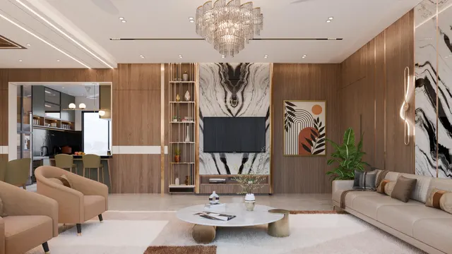 Apartment interior design – Swarg Residency, Surat (view 2)