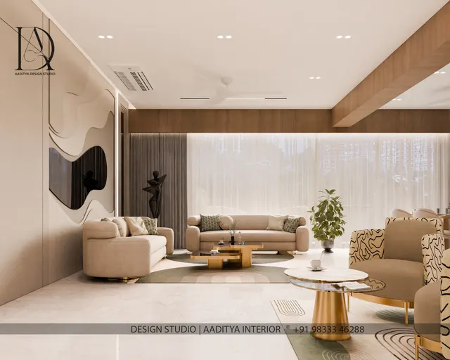 Apartment interior design – The Malabara, Surat (view 2)