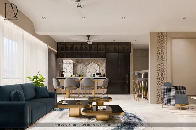 Apartment interior design – The Malabara, Surat (view 6)