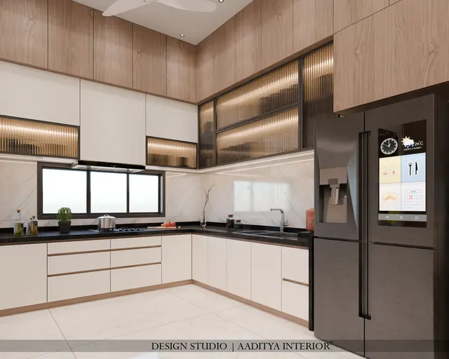 Duplex interior design – Timber & Ivory Residence, Surat (view 13)