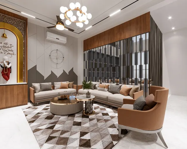 Geometric Living Room – Living Room