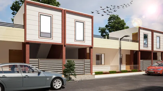 Row Houses interior design – Vrundavan Park Row Houses, India (view 3)