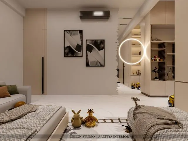 Apartment interior design – Dindoli Residence, Dindoli, Surat (view 4)
