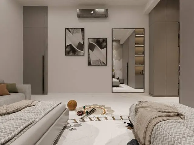 Apartment interior design – Dindoli Residence, Dindoli, Surat (view 12)