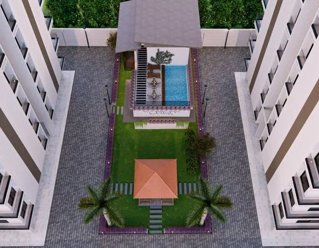 Residential Towers & Banquet Hall interior design – Palm Excellencia, TP-25, Surat (view 6)